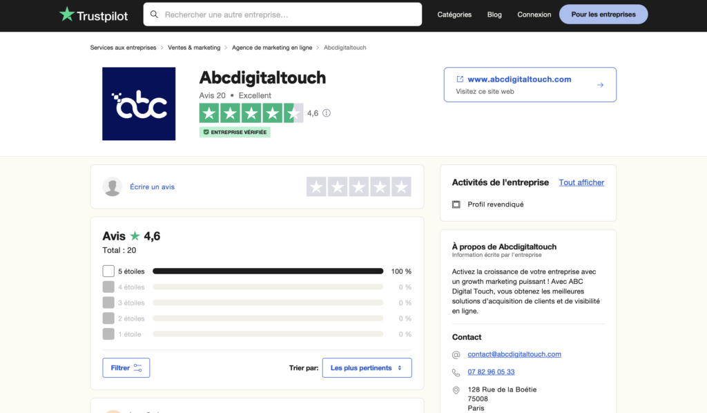 Avis client agence SEO